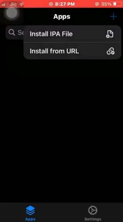 S9 Game image of installing via TrollStore