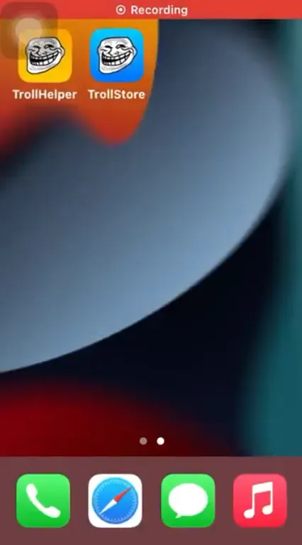 S9 Game image of installing via TrollStore